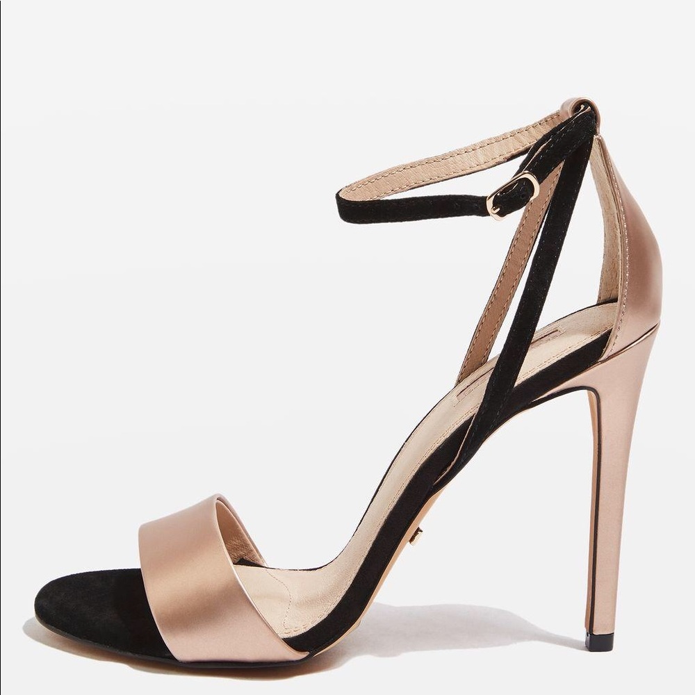 Top shop Raphael metallic heels